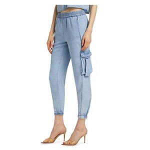 Generation Love Chandra Denim Joggers in Light Blue New, Size L